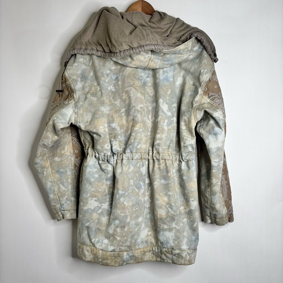 Free People Layered Tie-Dye Parka size Small - Picture 7 of 16